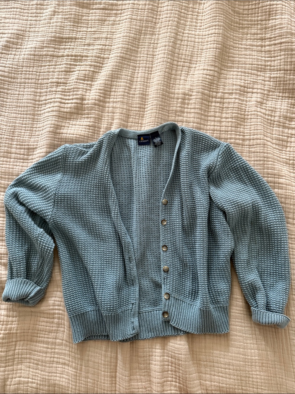 vintage liz sport cotton cardigan